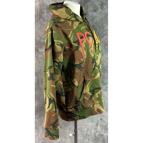 Polo Ralph Lauren 1992 LOGO Camo Hooded Sweatshirt Pullover Men's sz Lg (15872) - Picture 7 of 11